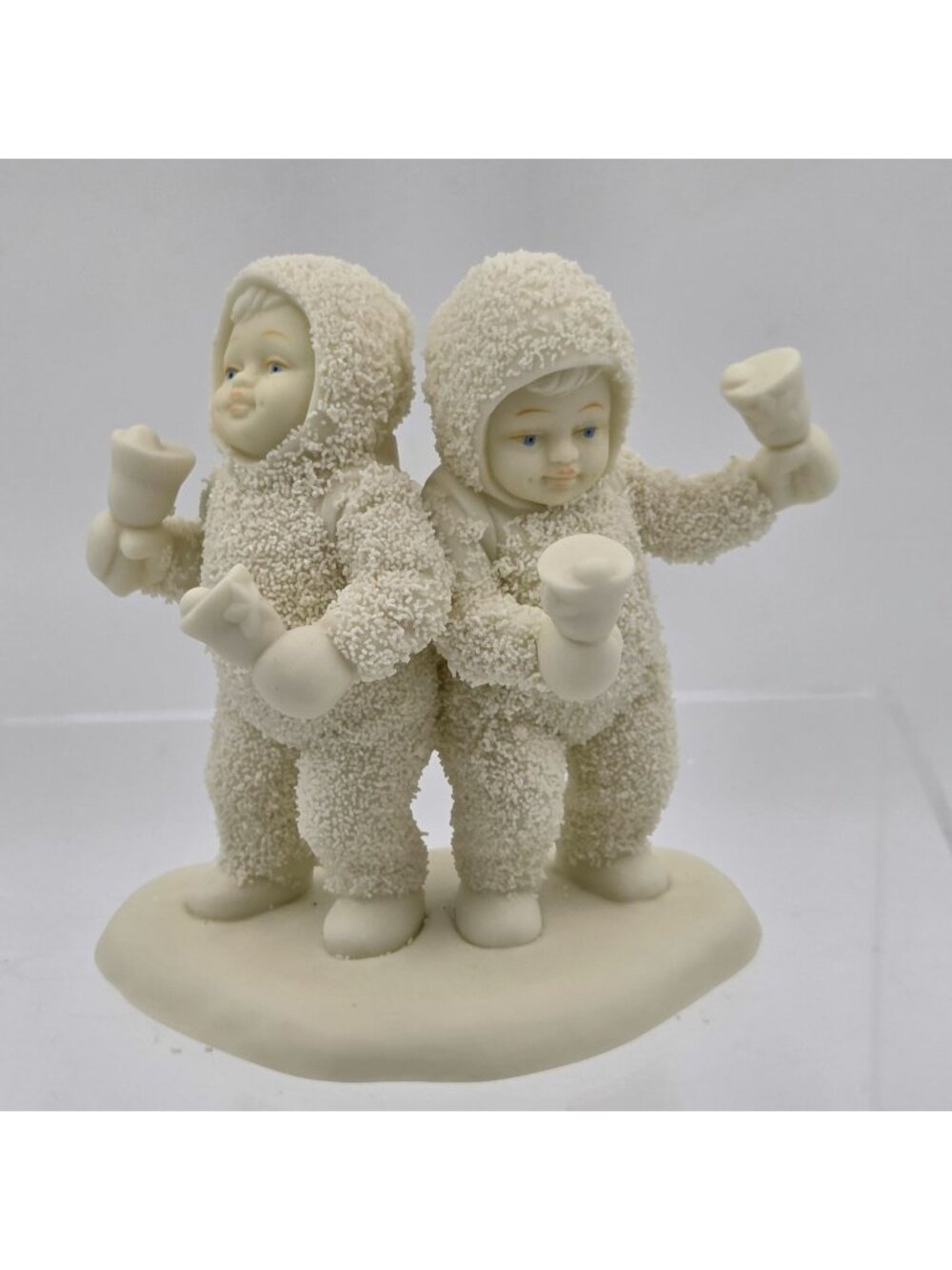 Dept 56 Snowbabies 68454 Set of 2 Porcelain Figurines Let's All Chime In